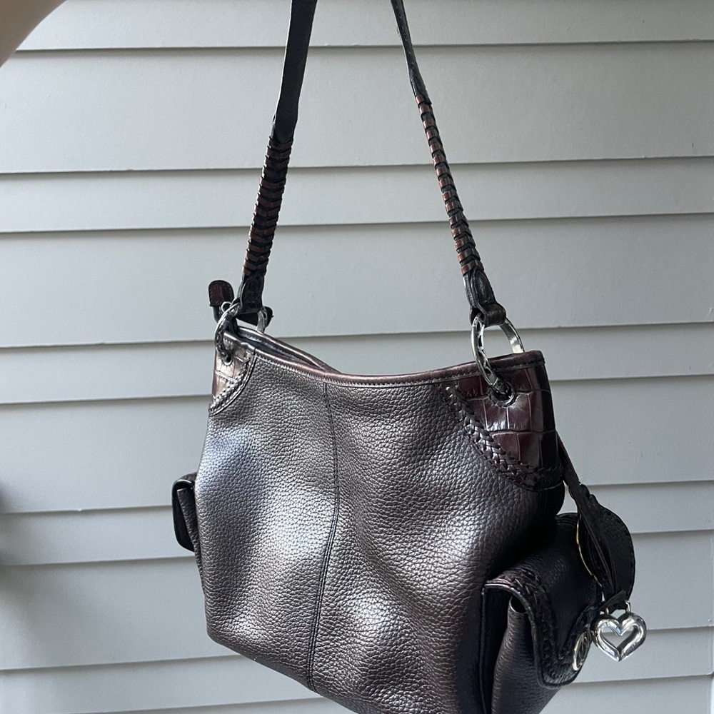 Brown leather Brighton shoulder bag